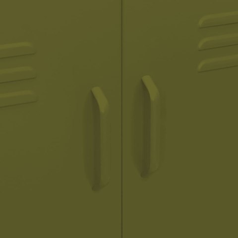 SZAFKA OLIWKOWOZIELONA 80X35X101 5CM STALOWA