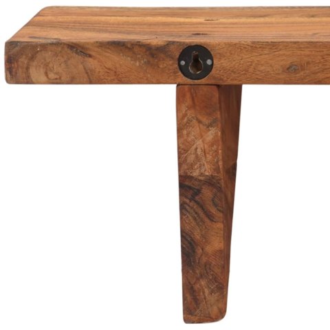 PÓŁKI ŚCIENNE 2 SZT 110X20X18CM DREWNO AKACJOWE