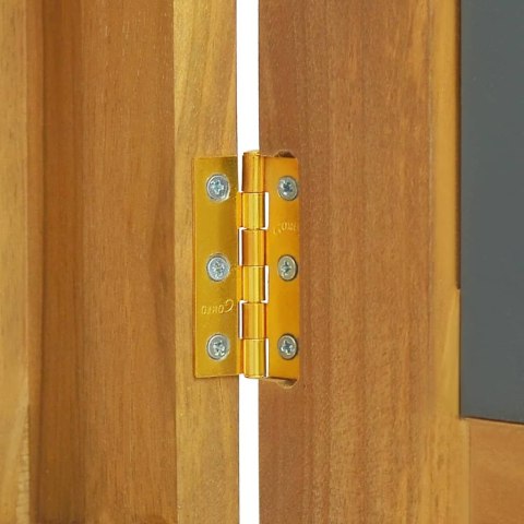 SZAFKA Z LUSTREM 60X10X40CM DREWNO TEKOWE