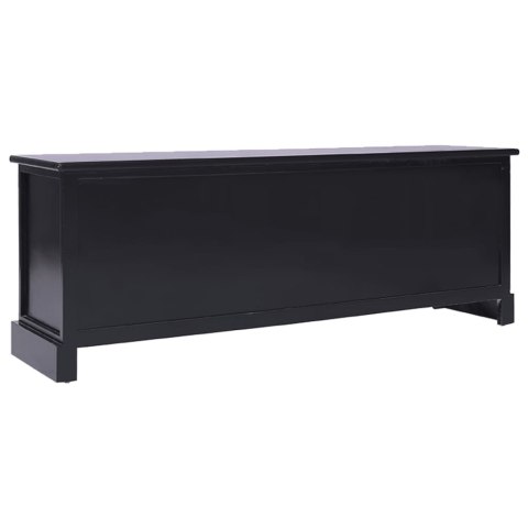 SZAFKA POD TV CZARNA108X30X40CM DREWNO PAULOWNI