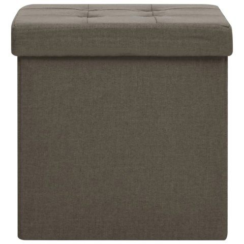 SKŁADANY STOŁEK ZE SCHOWKIEM BRĄZOWY A'LA LEN