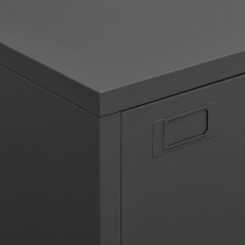 INDUSTRIALNA SZAFKA KARTOTEKOWA ANTRACYT 75X40X115CM METAL