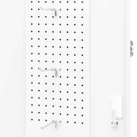 SZAFKA NA SIODŁO BIAŁA 53X53X140CM STALOWA