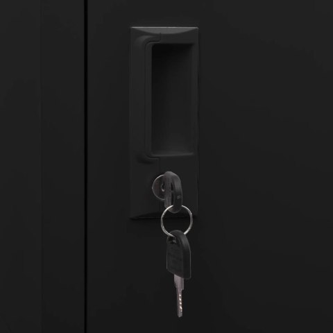 SZAFKA NA SIODŁO CZARNA 53X53X140CM STALOWA