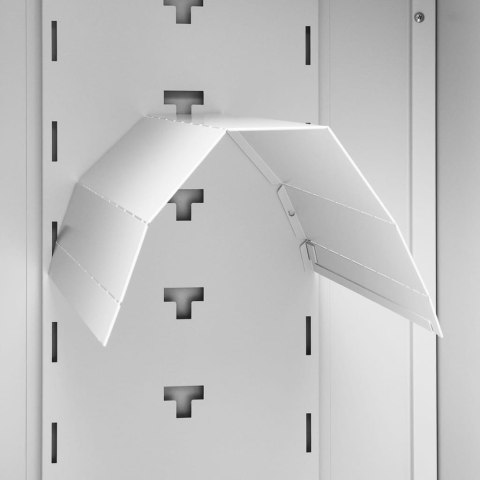 SZAFKA NA SIODŁO JASNOSZARA 53X53X140CM STALOWA