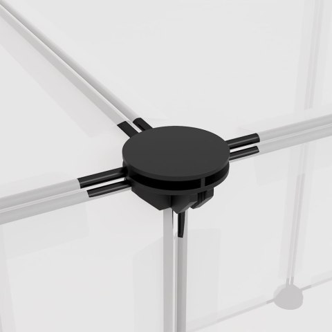 KLATKA DLA MAŁYCH ZWIERZĄT BEZBARWNA 143X107X93CM PP I STAL