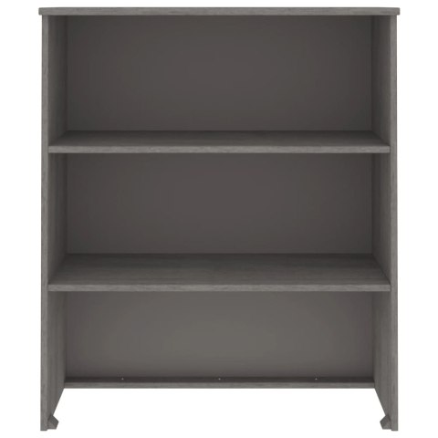 NADSTAWKA DO KREDENSU JASNOSZARA 85X35X100CM DREWNO SOSNOWE