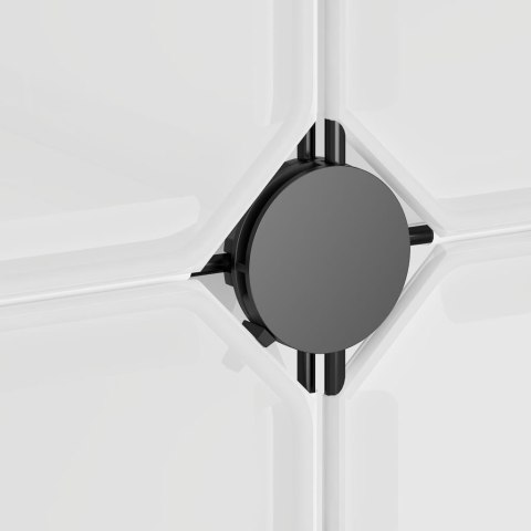 REGAŁ KOSTKOWY Z 12 PRZEGRODAMI Z DRZWICZKAMI PRZEZROCZYSTY PP