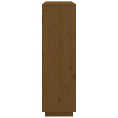 SZAFKA MIODOWY BRĄZ 110,5X35X117CM DREWNO SOSNOWE