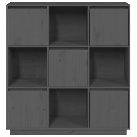 SZAFKA SZARA 110,5X35X117CM DREWNO SOSNOWE