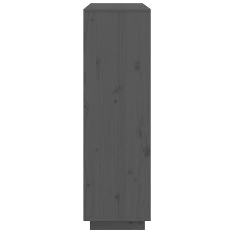 SZAFKA SZARA 110,5X35X117CM DREWNO SOSNOWE