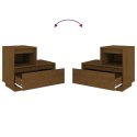 SZAFKI NOCNE 2 SZT. MIODOWY BRĄZ 60X34X51CM SOSNA