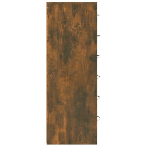 KOMODA Z 6 SZUFLADAMI PRZYDYMIONY DĄB 50X34X96CM