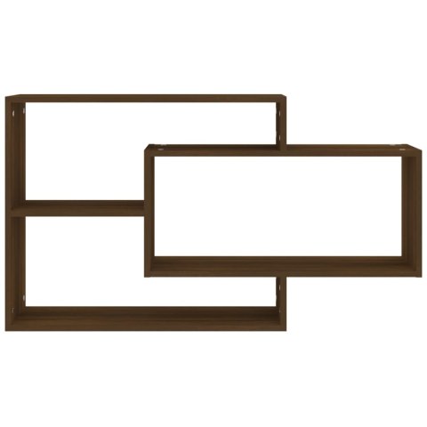 PÓŁKA ŚCIENNA BRĄZOWY DĄB 104X20X58,5CM