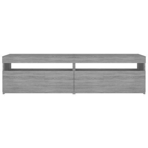 SZAFKI POD TV Z LED 2 SZT. SZARY DĄB SONOMA 75X35X40CM