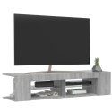 SZAFKA TV Z OŚWIETLENIEM LED SZARY DĄB SONOMA 135X39X30CM