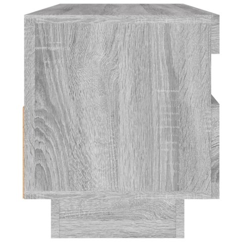 SZAFKA POD TV Z OŚWIETLENIEM LED SZARY DĄB SONOMA 100X35X40CM