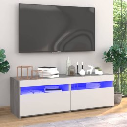 SZAFKI TV Z LED 2 SZT. SZARY DĄB SONOMA 60X35X40CM