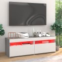 SZAFKI TV Z LED 2 SZT. SZARY DĄB SONOMA 60X35X40CM