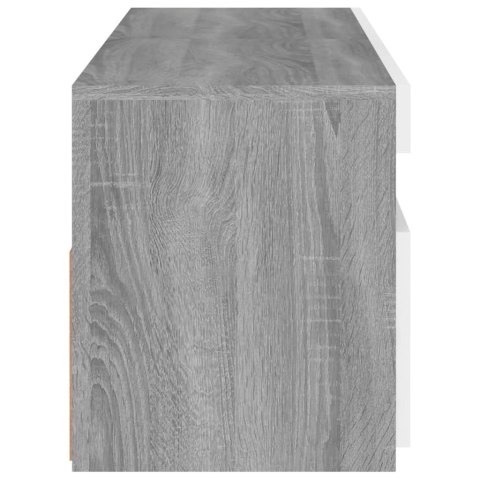 SZAFKI TV Z LED 2 SZT. SZARY DĄB SONOMA 60X35X40CM