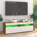SZAFKI POD TV Z LED 2 SZT. PRZYDYMIONY DĄB 60X35X40CM