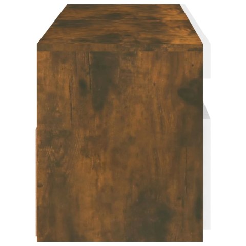 SZAFKI POD TV Z LED 2 SZT. PRZYDYMIONY DĄB 60X35X40CM