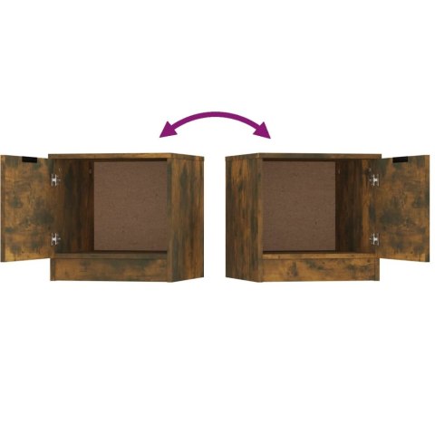 SZAFKI NOCNE 2 SZT. PRZYDYMIONY DĄB 40X39X40CM