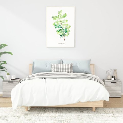 SZAFKI NOCNE 2 SZT. SZARY DĄB SONOMA 40X39X40CM