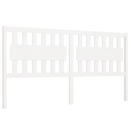 WEZGŁOWIE ŁÓŻKA BIAŁE 125,5X4X100CM DREWNO