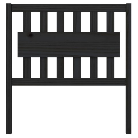 WEZGŁOWIE ŁÓŻKA CZARNE 95,5X4X100CM DREWNO