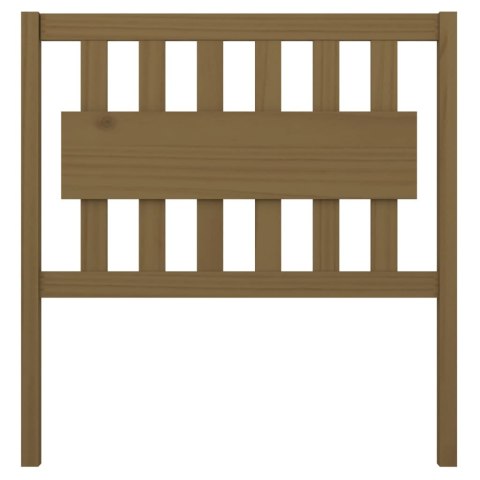 WEZGŁOWIE ŁÓŻKA MIODOWY BRĄZ 95,5X4X100CM DREWNO