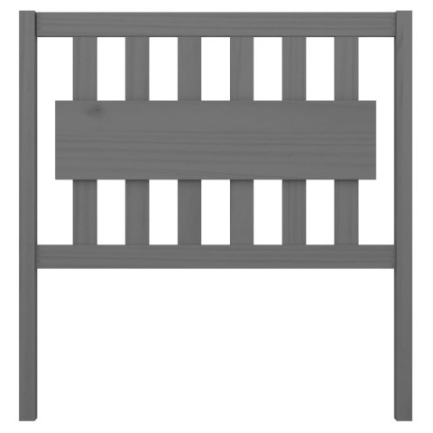 WEZGŁOWIE ŁÓŻKA SZARE 95,5X4X100CM DREWNO