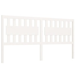 WEZGŁOWIE ŁÓŻKA BIAŁE 185,5X4X100CM DREWNO