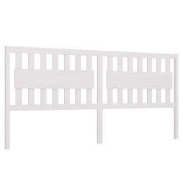 WEZGŁOWIE ŁÓŻKA BIAŁE 205,5X4X100CM DREWNO