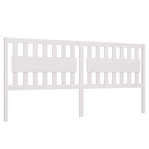 WEZGŁOWIE ŁÓŻKA BIAŁE 205,5X4X100CM DREWNO