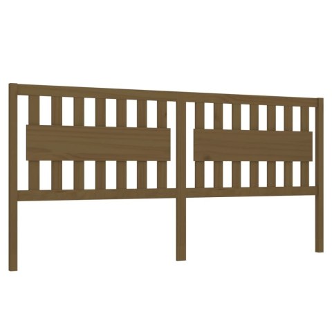 WEZGŁOWIE ŁÓŻKA MIODOWY BRĄZ 205,5X4X100CM DREWNO