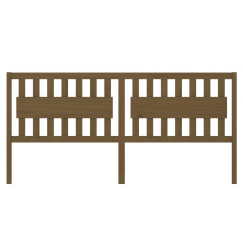 WEZGŁOWIE ŁÓŻKA MIODOWY BRĄZ 205,5X4X100CM DREWNO