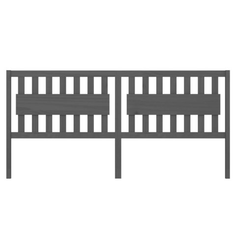 WEZGŁOWIE ŁÓŻKA SZARE 205,5X4X100CM DREWNO