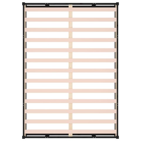 RAMA ŁÓŻKA CZARNA 140X190CM DREWNO