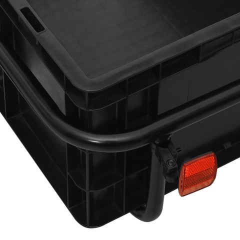 PRZYCZEPA ROWEROWA TRANSPORTOWA 155X60X83CM STALOWA CZARNA