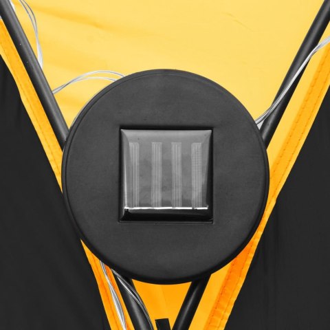 NAMIOT IMPREZOWY Z LED I 4 ŚCIANKAMI 3,6X3,6X2,3M ŻÓŁTY