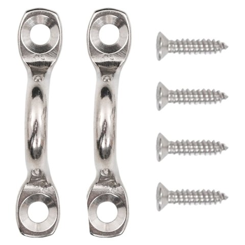 PASY GÓRNE DO ZADASZENIA BIMINI 2 SZT TKANINA STAL NIERDZEWNA