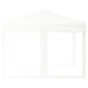 SKŁADANY NAMIOT IMPREZOWY ZE ŚCIANKAMI BIAŁY 3X3M