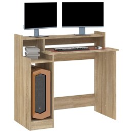 BIURKO Z PODŚWIETLENIEM LED DĄB SONOMA 97X90X45CM