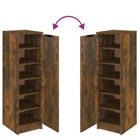 SZAFKA NA BUTY PRZYDYMIONY DĄB 30X35X100CM