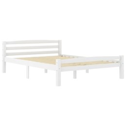 RAMA ŁÓŻKA BIAŁA DREWNO SOSNOWE 140X200CM