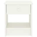 SZAFKA NOCNA BIAŁA 35X30X40CM DREWNO SOSNOWE