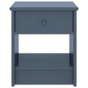 SZAFKA NOCNA JASNOSZARA 35X30X40CM DREWNO SOSNOWE