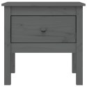 STOLIK BOCZNY SZARY 50X50X49CM LITE DREWNO SOSNOWE