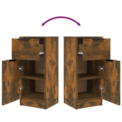 SZAFKI 2 SZT. PRZYDYMIONY DĄB 30X30X70CM